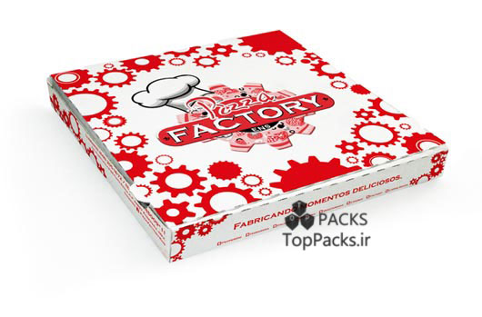 نمونه طراحی جعبه پیتزا