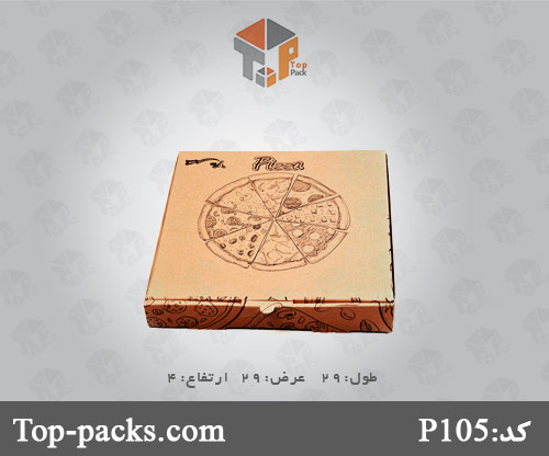 جعبه پیتزا در سایز های مختلف