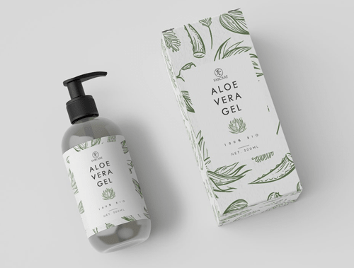 طراحی بسته بندی بهداشتی با خطوط در هم و مرکب