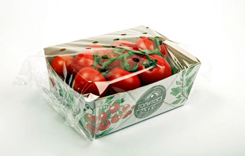 جعبه داخلی منقسم میوه به همراه سلفون