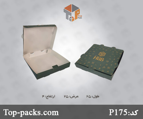بسته بندی پیتزا مربعی
